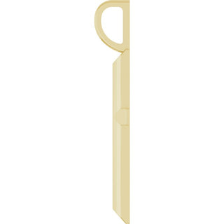18K Yellow Gold-Plated Sterling Silver Knife-Edge Cross Pendant