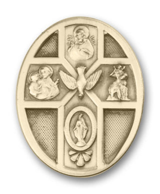 Gold Finish 5-Way Holy Spirit Visor Clip