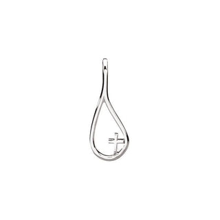 Sterling Silver The Tears of Christ Galilee with Cross