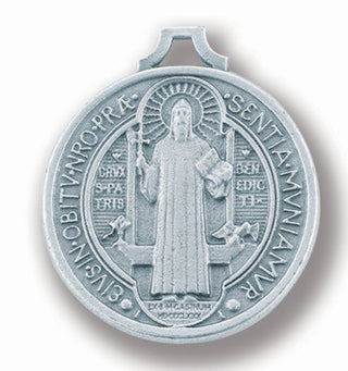 1 3/16" Antique Silver Saint Benedict Jubilee Medal 25-Pack