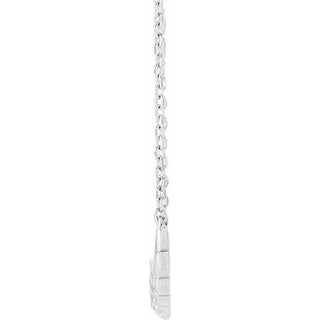 14K White Angel Wings 18" Necklace