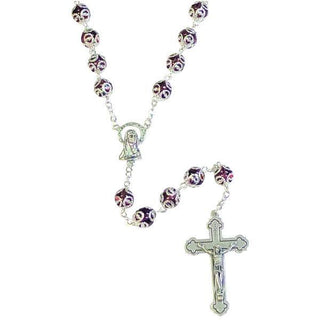 Premium FIligree Bead Rosary - Red