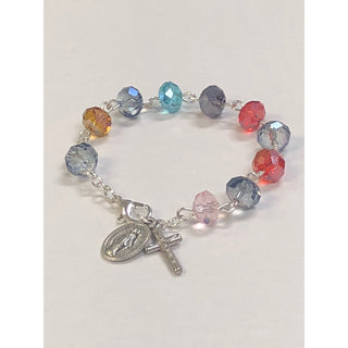 4-pack - Child's Size Multi Color Crystal Bracelet With Lobster Claw Clasp