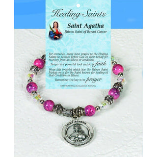 4-pack - Healing Saints Italian Charm Bracelet - St Agatha
