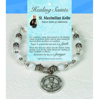 4-pack - Healing Saint Italian Charm Bracelet - St Max Kolbe