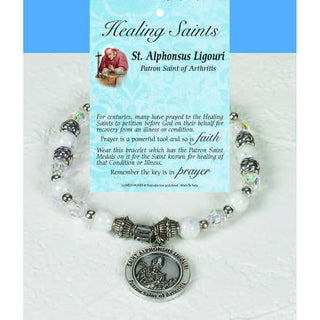 4-pack - Healing Saint Italian Charm Bracelet - St Alphonsus Ligouri