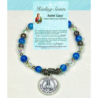 4-pack - Healing Saint Italian Charm Bracelet - St Lucy