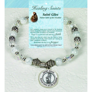 4-pack - Healing Saint Italian Charm Bracelet - Saint Giles
