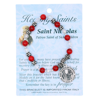 4-pack - Healing Saint Italian Charm Bracelet - Saint Nicholas