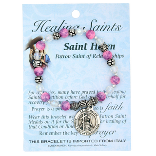 4-pack - Healing Saint Italian Charm Bracelet - Saint Helen