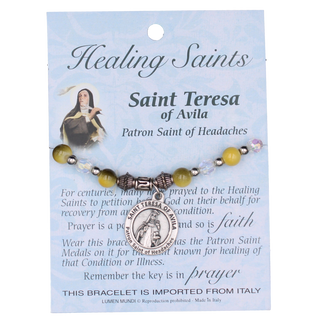 4-Pack - Healing Saint Italian Charm Bracelet - Teresa of Avila