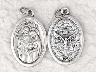 Bulk Holy Family/Holy Spirit Double Sided Medals