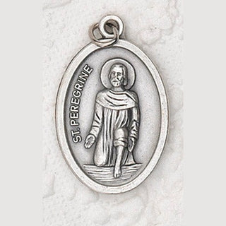 St Peregrine Oxidized Pendant