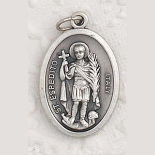 25-Pack - St Espedito Oxidized Pendant