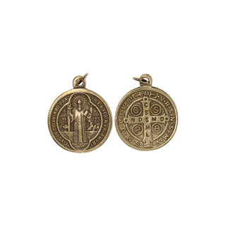 25-Pack - 1-1/2-inch St. Benedict Medium - Oxidized Pendant