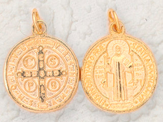 25-Pack - 1 Inch St Benedict Pendant - Gold