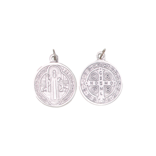 25-Pack - 1-1/2-inch St. Benedict Medium - Oxidized Pendant