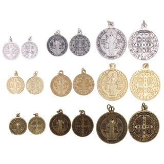 25-Pack - 1-inch St. Benedict [Medium] - Oxidized Pendant
