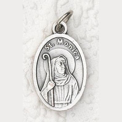 Oxidized Pendant- St Monica