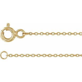 14K Yellow Shell 9" Anklet