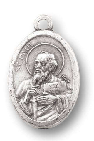 St Paul The Apostle/Pfu Oval Oxidized Medal 25-Pack