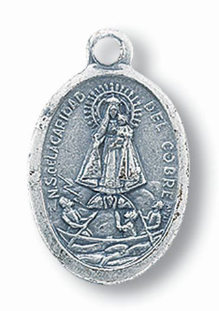 Senora De La Caridad Del Cobre Oxidized Medal Spanish 25-Pack