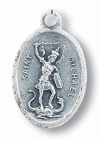 St. Michael Oxidized Medal Spanish 25-Pack