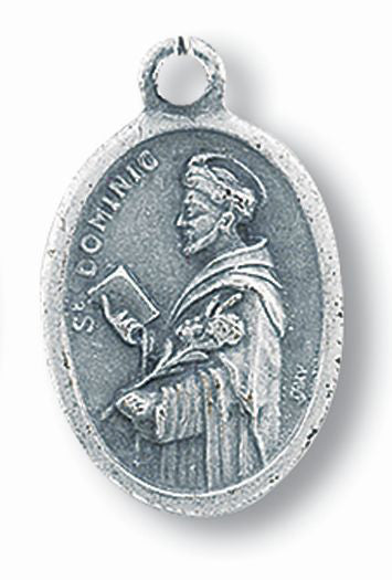 St. Dominic Oxidixed Medal Spanish 25-Pack