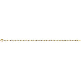 14K Yellow 2 1/2 CTW Lab-Grown Diamond 7" Line Bracelet