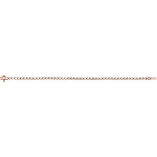 14K Rose 2 1/2 CTW Lab-Grown Diamond 7" Line Bracelet