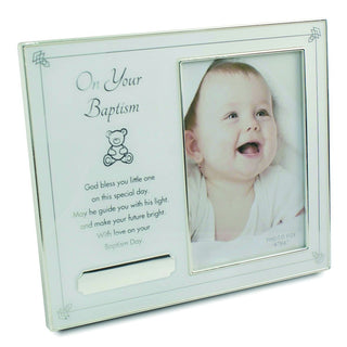 On Your Baptism Silver-tone  Picture Frame