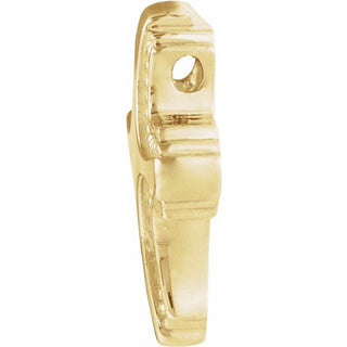 14K Yellow Cross Slide Pendant