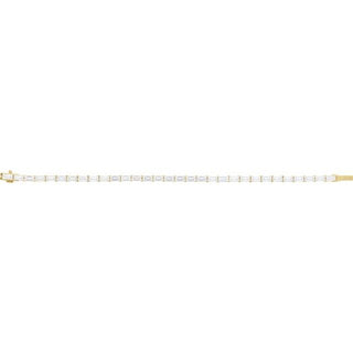 14K Yellow 6 1/5 CTW Lab-Grown Diamond 7" Bracelet