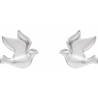 Sterling Silver Holy Spirit Dove Right Earring