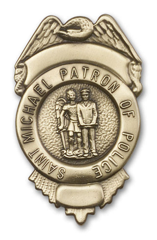Gold Finish St Michael Police Visor Clip