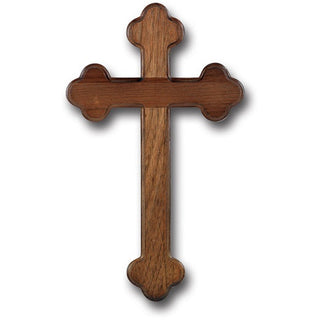 10" Walnut Latin Cross Boxed