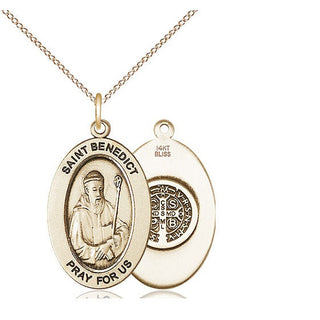 14kt Gold Saint Benedict Medal