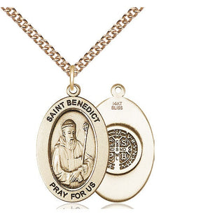 14kt Gold Saint Benedict Medal