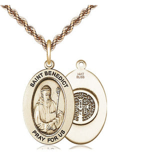 14kt Gold Saint Benedict Medal