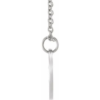 14K White (Ichthus) Fish 16-18" Necklace