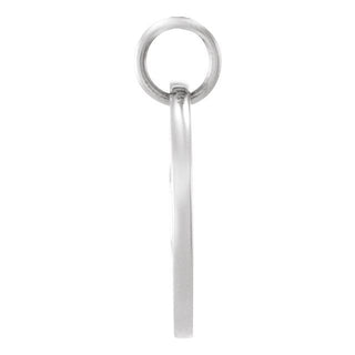 14K White (Ichthus) Fish Pendant