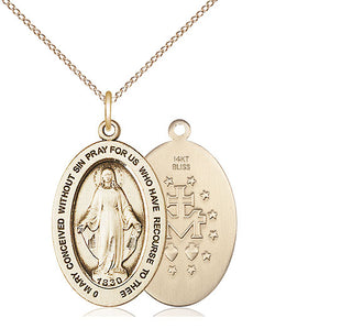 14kt Gold Miraculous Medal