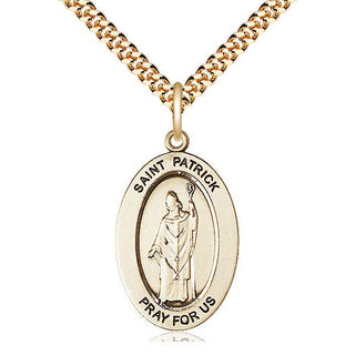 14kt Gold-Filled Saint patrick medal necklace 11084GF