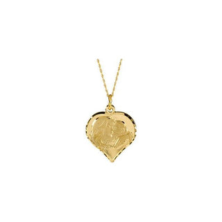 14K Yellow Heart 18" Necklace