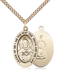 14kt Gold Scapular Medal