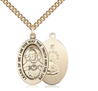 14kt Gold Scapular Medal