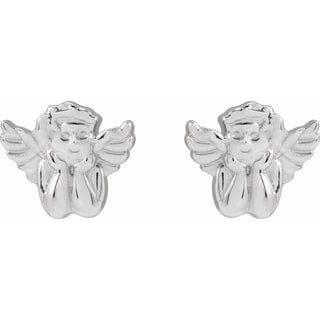 Sterling Silver Cherub Earrings 