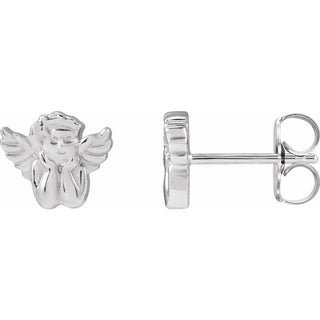 Sterling Silver Right Cherub Earring