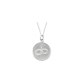 14K White Loss of a Spouse 18" Necklace