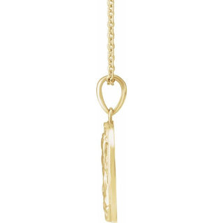 14K Yellow Madonna & Child 16-18" Necklace 